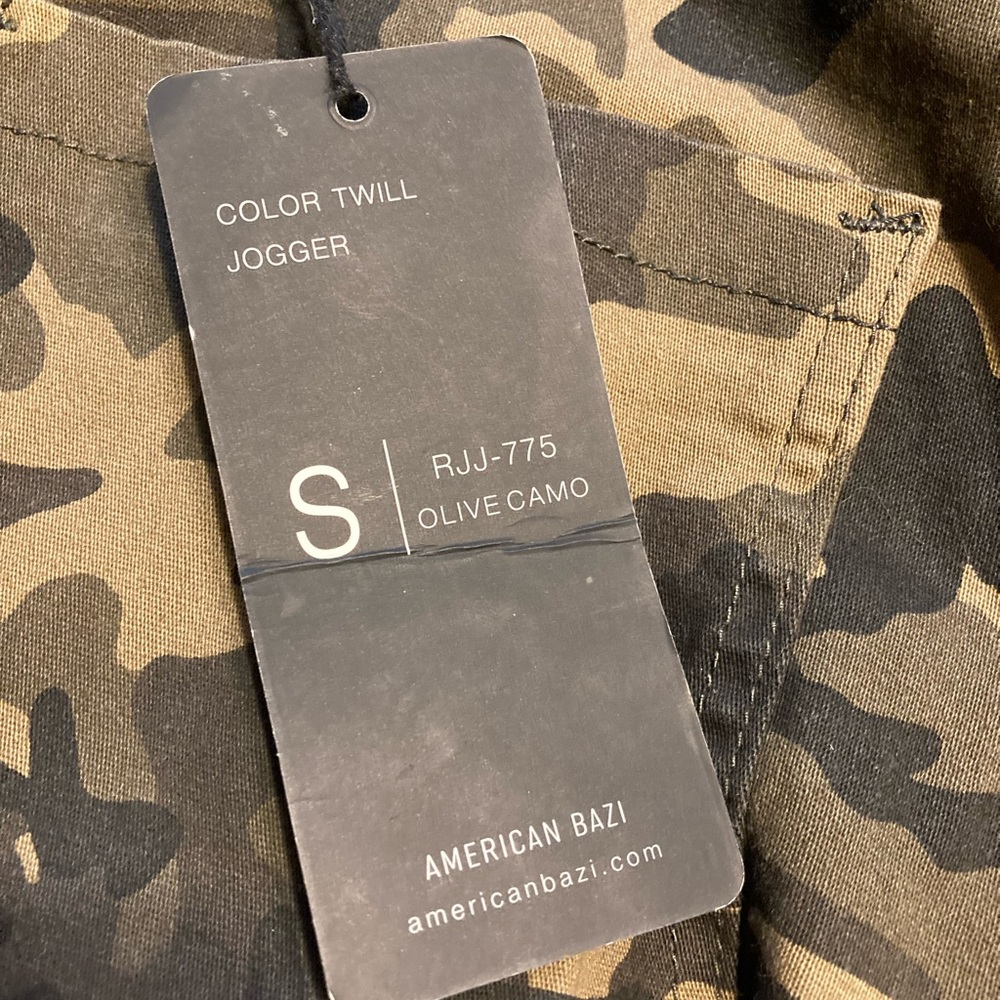American Bazi Olive Camo Jogger Size Small New With Tags - Picture 3 of 8